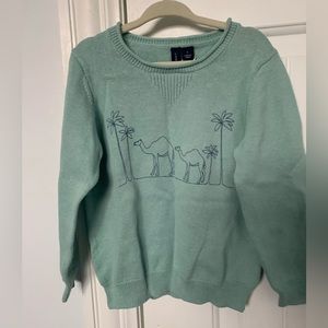 Janie and Jack seafoam color sweater